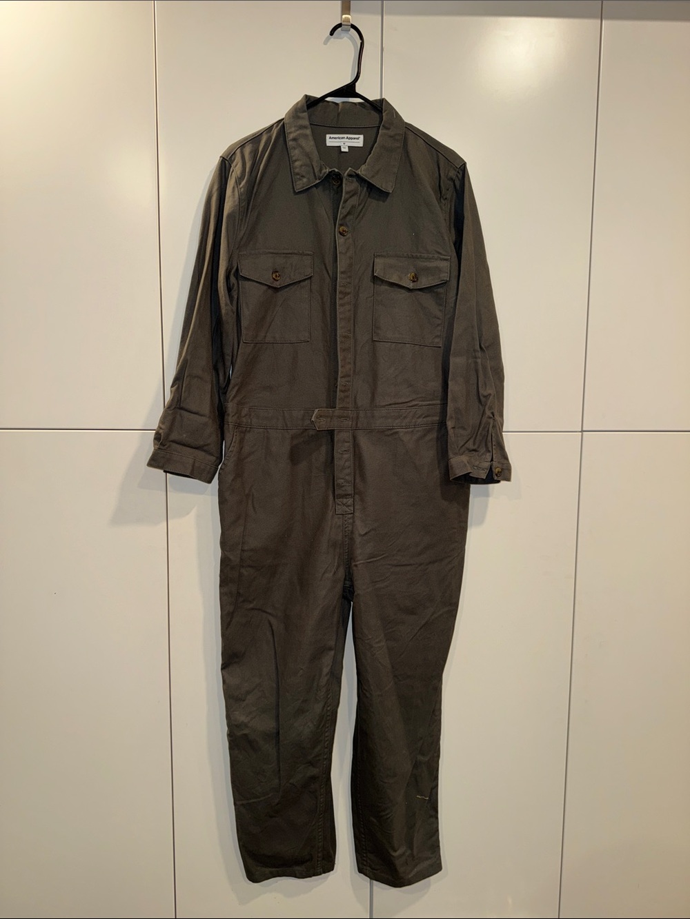 Like New American Apparel Olive Utility Jumpsuit - Women szM